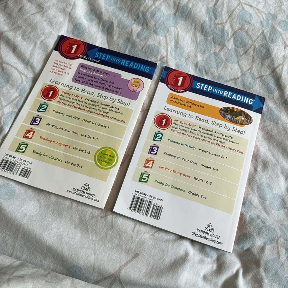 Step Into Reading Disney Princess Level 1 Pre-K / K Book Bundle - Picture 4 of 16